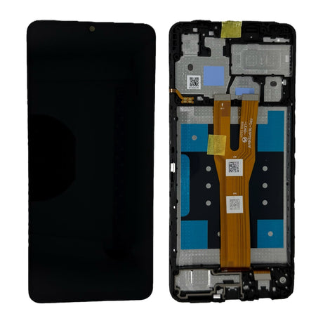 Samsung Galaxy A06 (SM-A065) Complete LCD with Frame in Black — Service Pack (SVC) [GH81-26440A]
