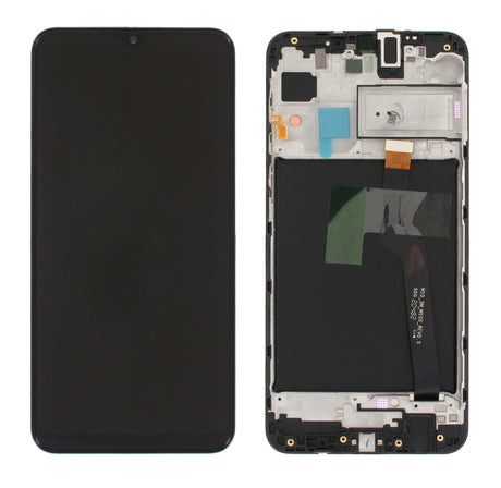 Samsung Galaxy M10 EU (SM-M105F) Complete LCD with Frame in Black — Service Pack (SVC) [GH82-19366A]