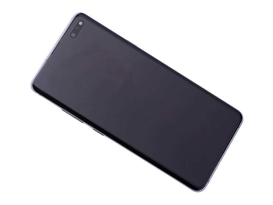 Samsung Galaxy S10 5G (SM-G977B) Complete LCD with Frame in Black — Service Pack (SVC) [GH82-20567B]