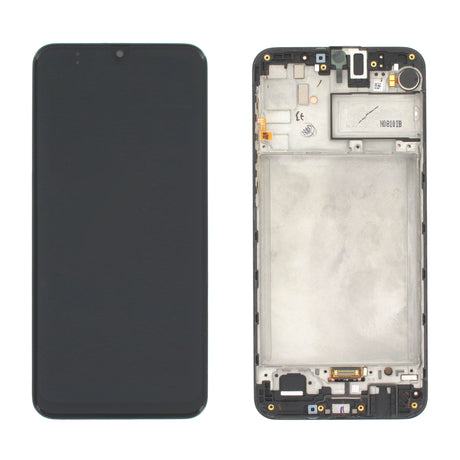 Samsung Galaxy M21 EU M30s EU (SM-M215M307F) Complete LCD with Frame in Black — Service Pack (SVC) [GH82-21265A]