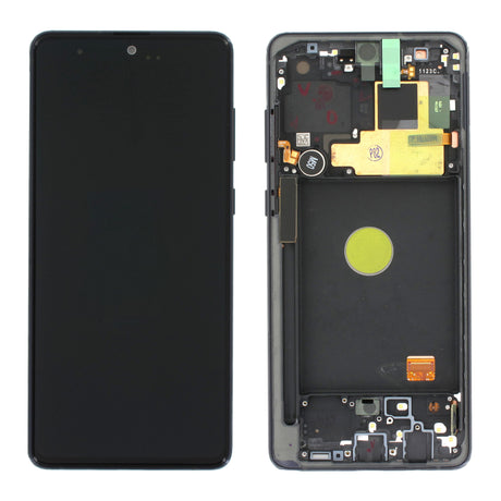 Samsung Galaxy NOTE 10 LITE (SM-N770F) Complete LCD with Frame in Black — Service Pack (SVC) [GH82-22194A]