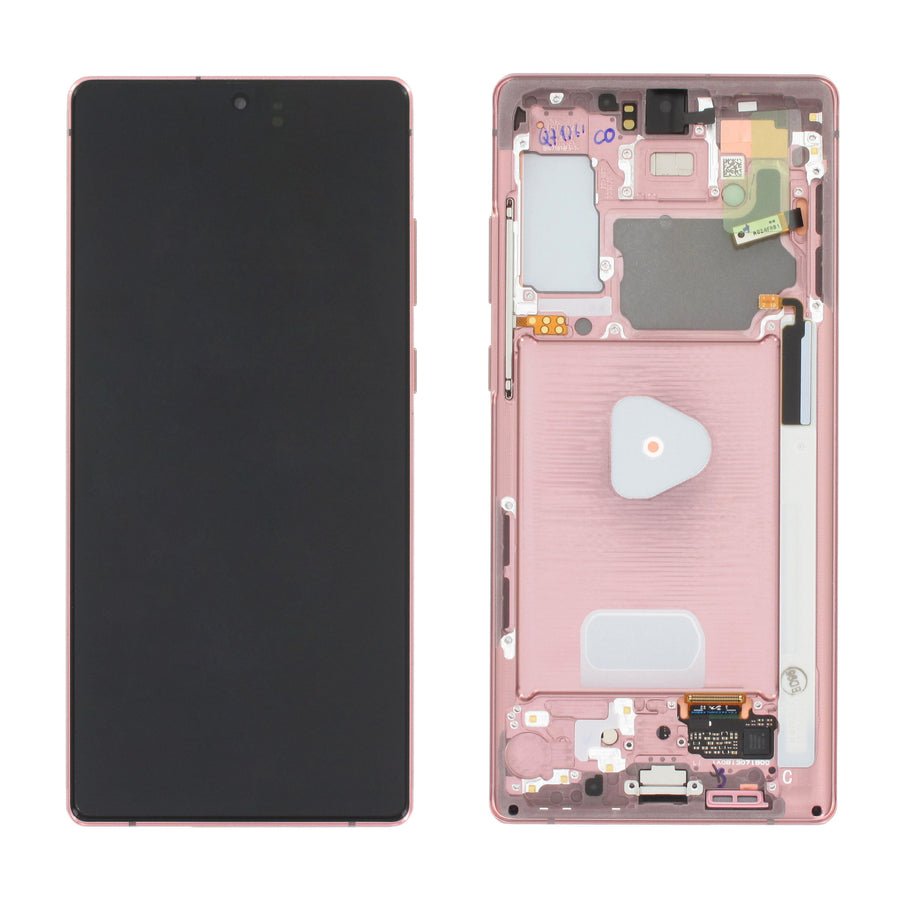 Samsung Galaxy NOTE 20 (SM-N981B) Complete LCD with Frame in Bronze — Service Pack (SVC) [GH82-23733B]