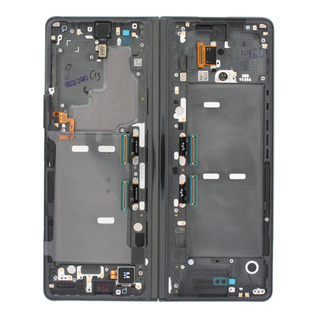 Samsung Galaxy FOLD 2 MAIN (SM-F916) Complete LCD with Frame in Black — Service Pack (SVC) [GH82-23969A]