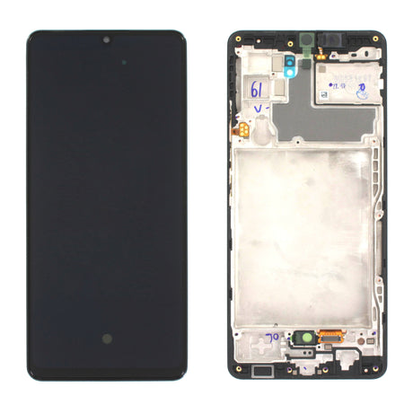 Samsung Galaxy A42 (SM-A426B) Complete LCD with Frame in Black — Service Pack (SVC) [GH82-24376A]