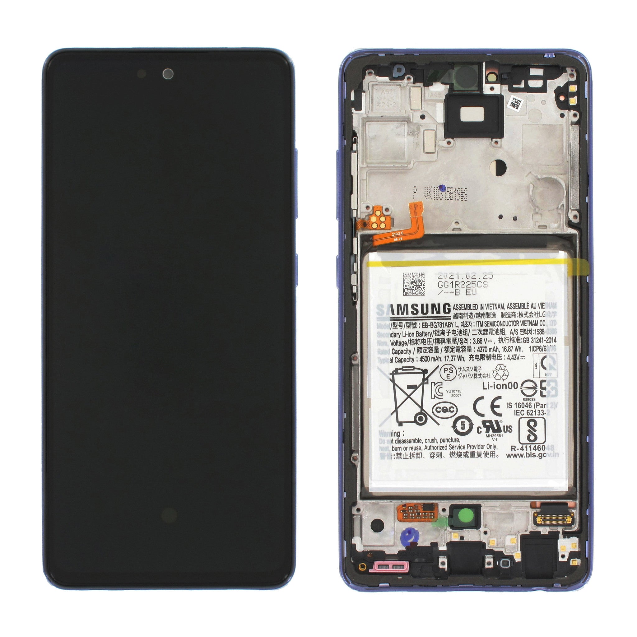 Samsung Galaxy A52 KIT (SM-A526B) Complete LCD with Frame in - GH82-25230C