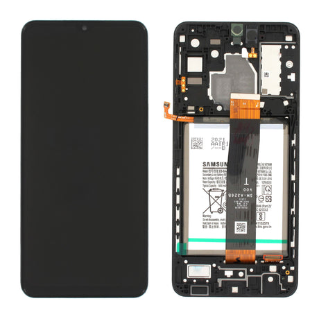 Samsung Galaxy A32 5G KIT (SM-A326B) Complete LCD with Frame in Black — Service Pack (SVC) [GH82-25454A]