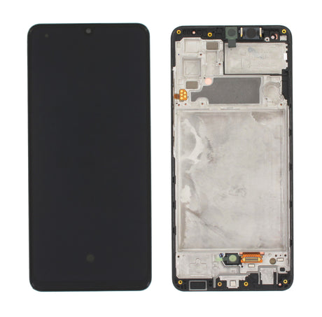 Samsung Galaxy A32 4G (SM-A325F) Complete LCD with Frame in Black — Service Pack (SVC) [GH82-25579A]