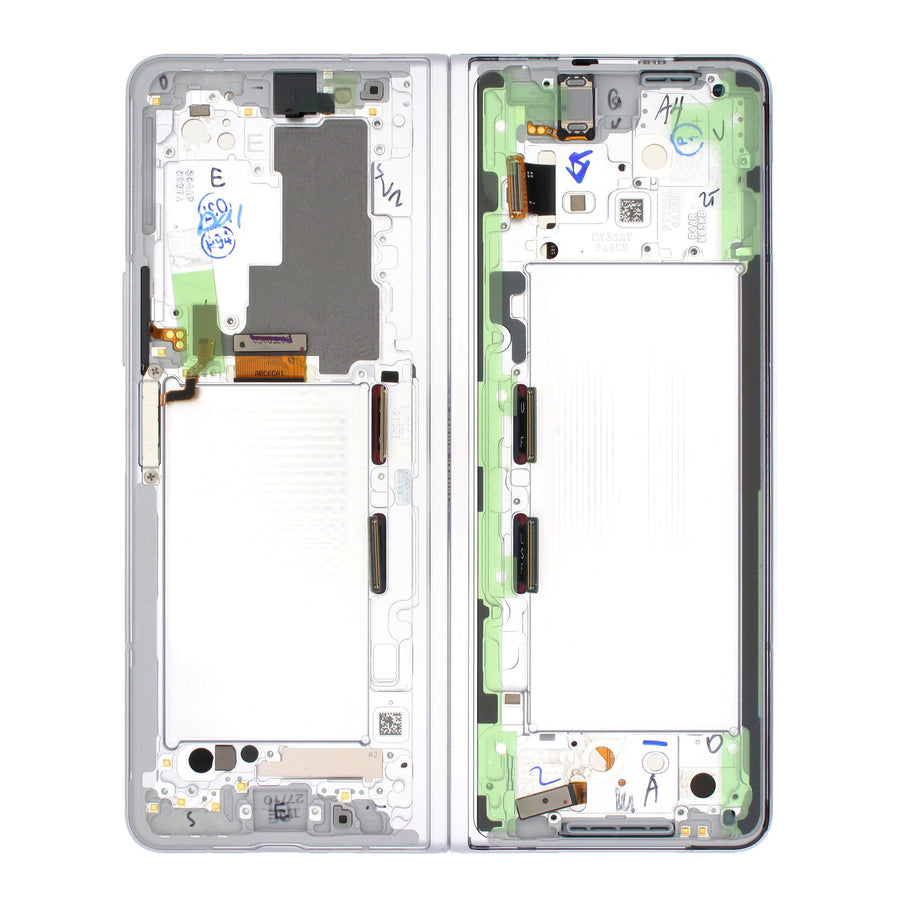 Samsung Galaxy FOLD 3 MAIN (SM-F926) Complete LCD with Frame in Silver — Service Pack (SVC) [GH82-26283C]