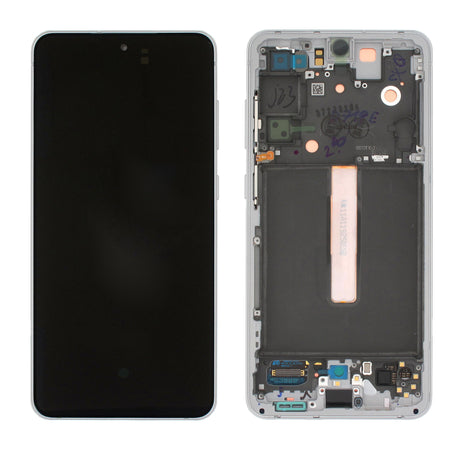 Samsung Galaxy S21 FE (SM-G990F) Complete LCD with Frame in White — Service Pack (SVC) [GH82-26420B]