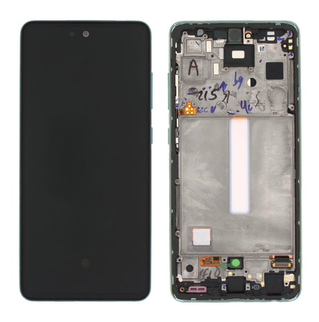 Samsung Galaxy A52s (SM-A528B) Complete LCD with Frame in Green — Service Pack (SVC) [GH82-26863E]