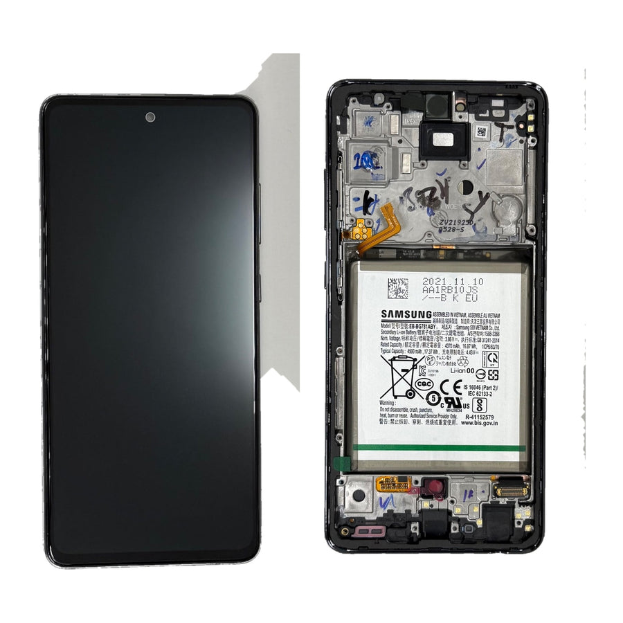Samsung Galaxy A52s KIT (SM-A528B) Complete LCD with Frame in Black — Service Pack (SVC) [GH82-26912A]