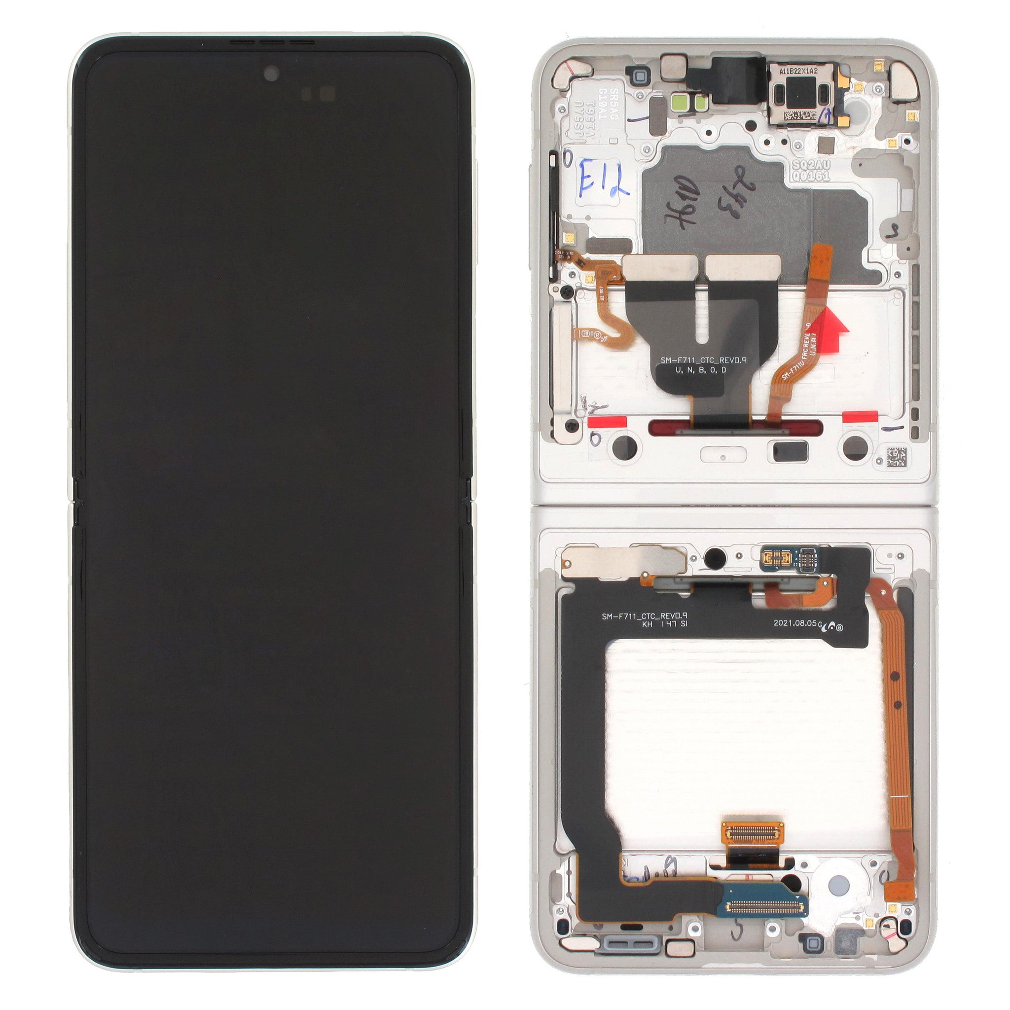 Samsung Galaxy FLIP 3 MAIN (SM-F711) Complete LCD with Frame - GH82-27243B