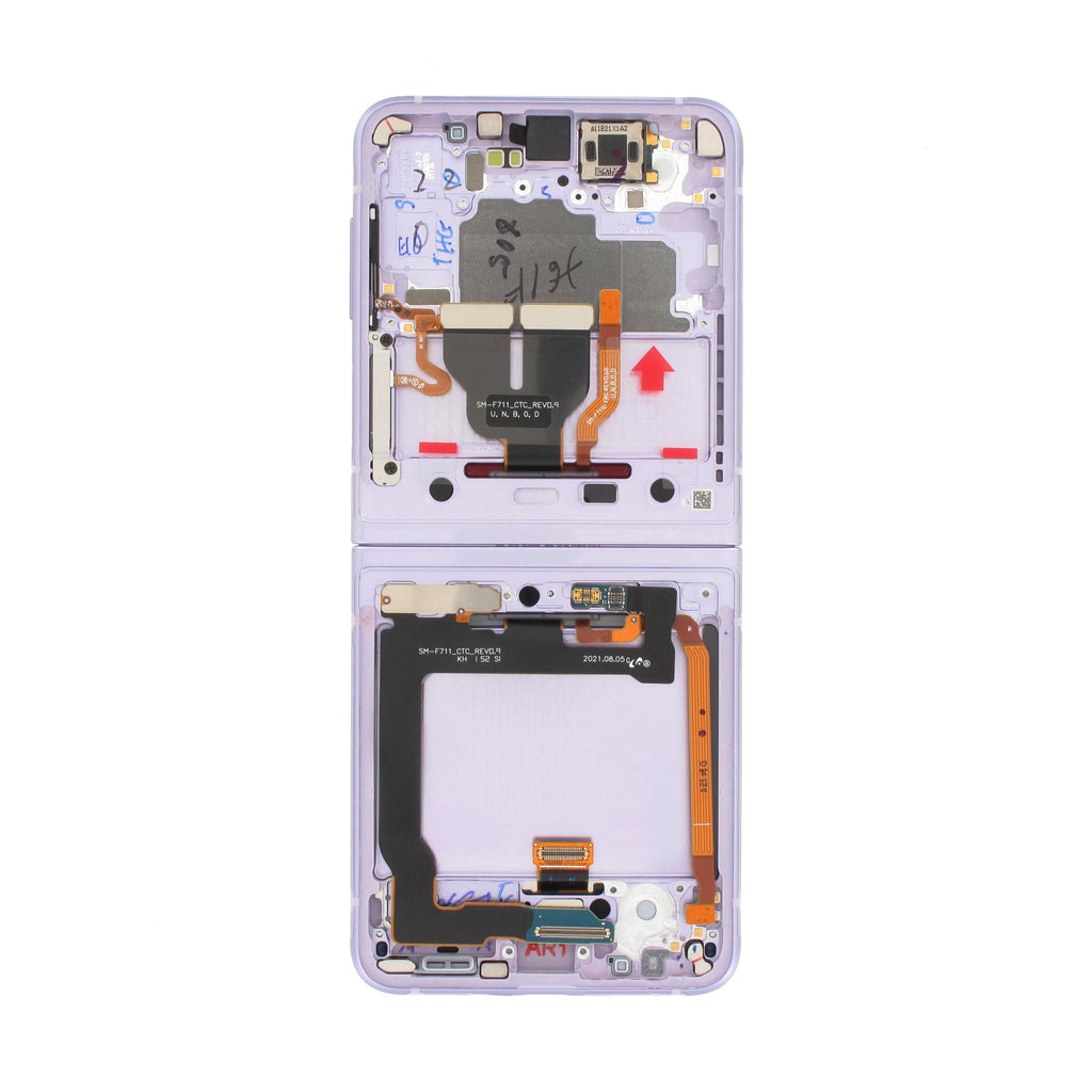 Samsung Galaxy FLIP 3 MAIN (SM-F711) Complete LCD with Frame - GH82-27243D