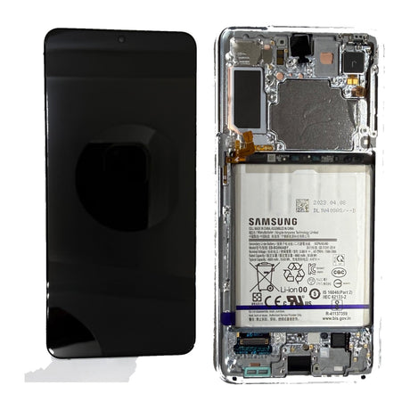 Samsung Galaxy S21 PLUS KIT (SM-G996B) Complete LCD with Frame in Silver — Service Pack (SVC) [GH82-27276C]