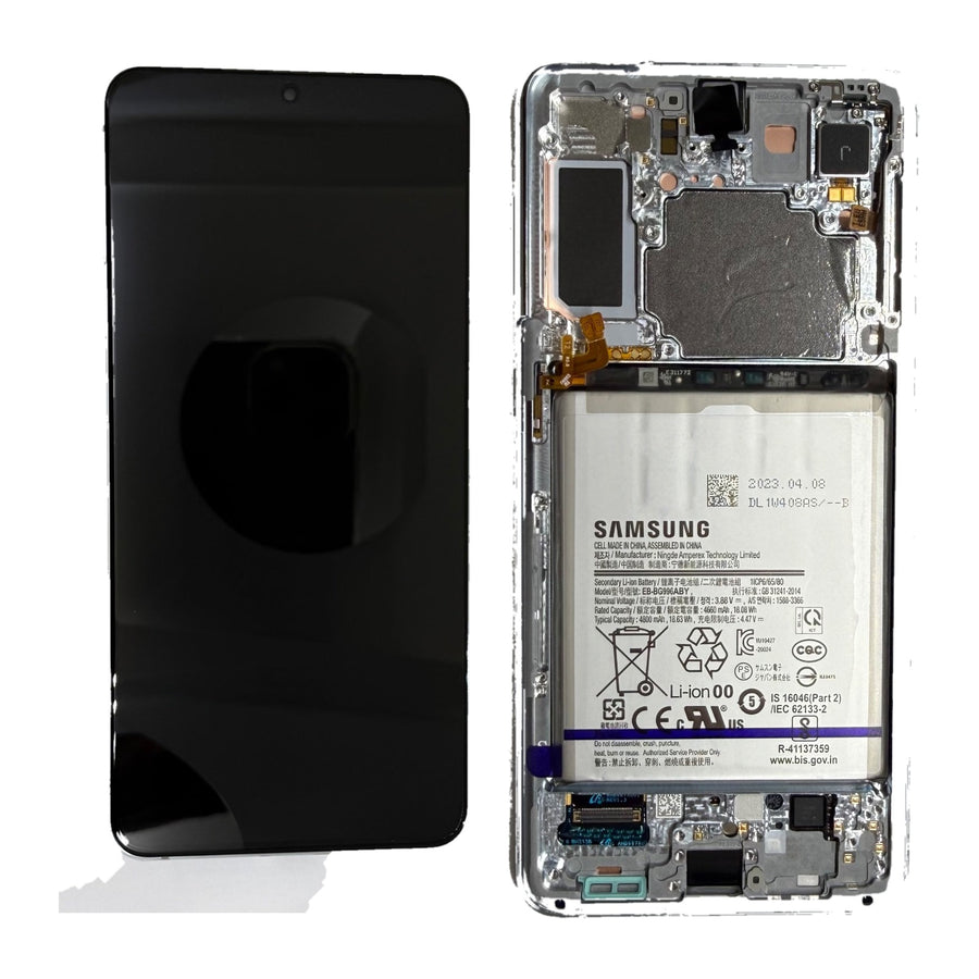 Samsung Galaxy S21 PLUS KIT (SM-G996B) Complete LCD with Frame in Silver — Service Pack (SVC) [GH82-27276C]