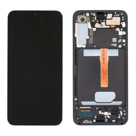Samsung Galaxy S22 PLUS (SM-S906B) Complete LCD with Frame in Black — Service Pack (SVC) [GH82-27500A]