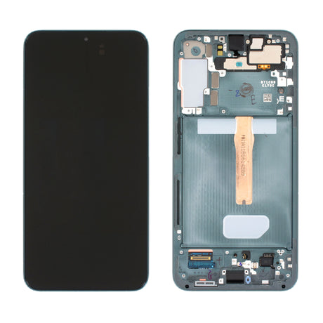 Samsung Galaxy S22 PLUS (SM-S906B) Complete LCD with Frame in Green — Service Pack (SVC) [GH82-27500C]