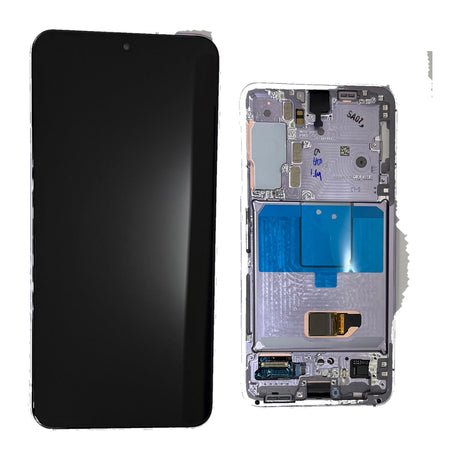 Samsung Galaxy S22 (SM-S901B) Complete LCD with Frame in Purple — Service Pack (SVC) [GH82-27520G]