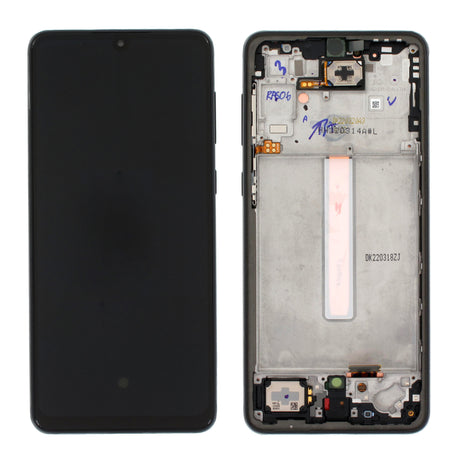 Samsung Galaxy A33 (SM-A336B) Complete LCD with Frame in Black — Service Pack (SVC) [GH82-28144A]