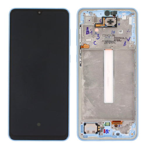 Samsung Galaxy A33 (SM-A336B) Complete LCD with Frame in Blu — GH82-28143C