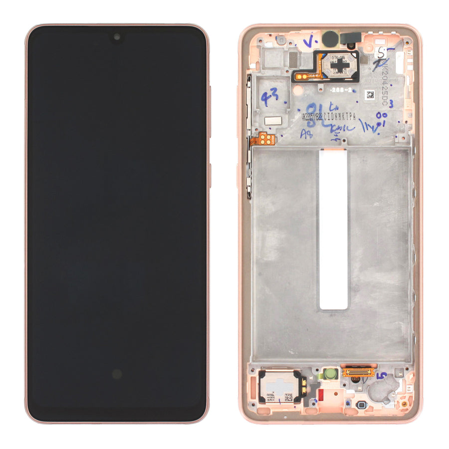 Samsung Galaxy A33 (SM-A336B) Complete LCD with Frame in Peach — Service Pack (SVC) [GH82-28144D]