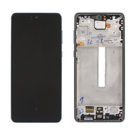 Samsung Galaxy A73 (SM-A736B) Complete LCD with Frame in Black — Service Pack (SVC) [GH82-28686A]