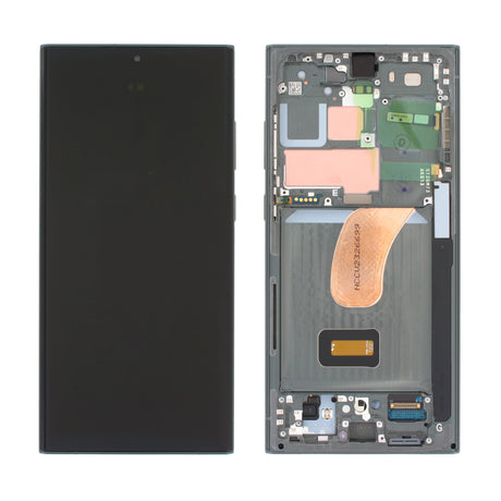 Samsung Galaxy S23 ULTRA (SM-S918B) Complete LCD with Frame in Green — Genuine PreAssembled (GPA) [GH82-30465C]