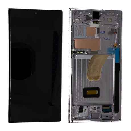 Samsung Galaxy S23 ULTRA (SM-S918B) Complete LCD with Frame in Lavender — Service Pack (SVC) [GH82-30465D-SVC]