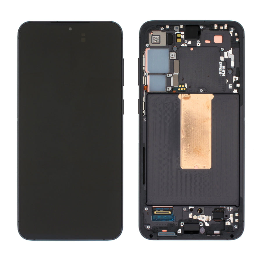 Samsung Galaxy S23 PLUS (SM-S916B) Complete LCD with Frame in Black — Genuine PreAssembled (GPA) [GH82-30477A]