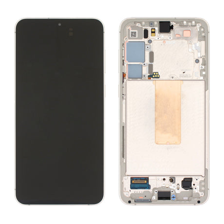 Samsung Galaxy S23 PLUS (SM-S916B) Complete LCD with Frame in Beige — Genuine PreAssembled (GPA) [GH82-30477B]