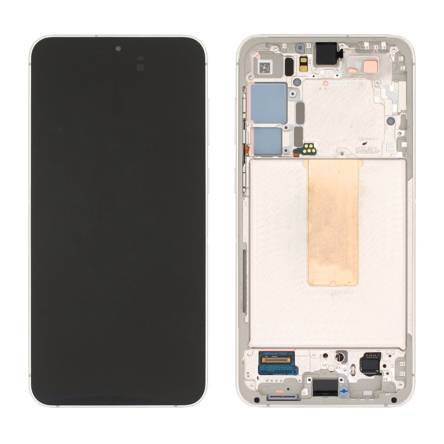 Samsung Galaxy S23 PLUS (SM-S916B) Complete LCD with Frame in Beige — Genuine PreAssembled (GPA) [GH82-30477B]