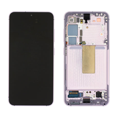 Samsung Galaxy S23 (SM-S911B) Complete LCD with Frame in Lavender — Genuine PreAssembled (GPA) [GH82-30481D]