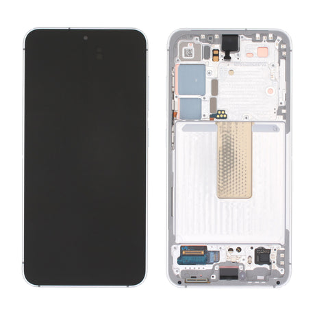 Samsung Galaxy S23 (SM-S911B) Complete LCD with Frame in Light Grn — Genuine PreAssembled (GPA) [GH82-30481F]