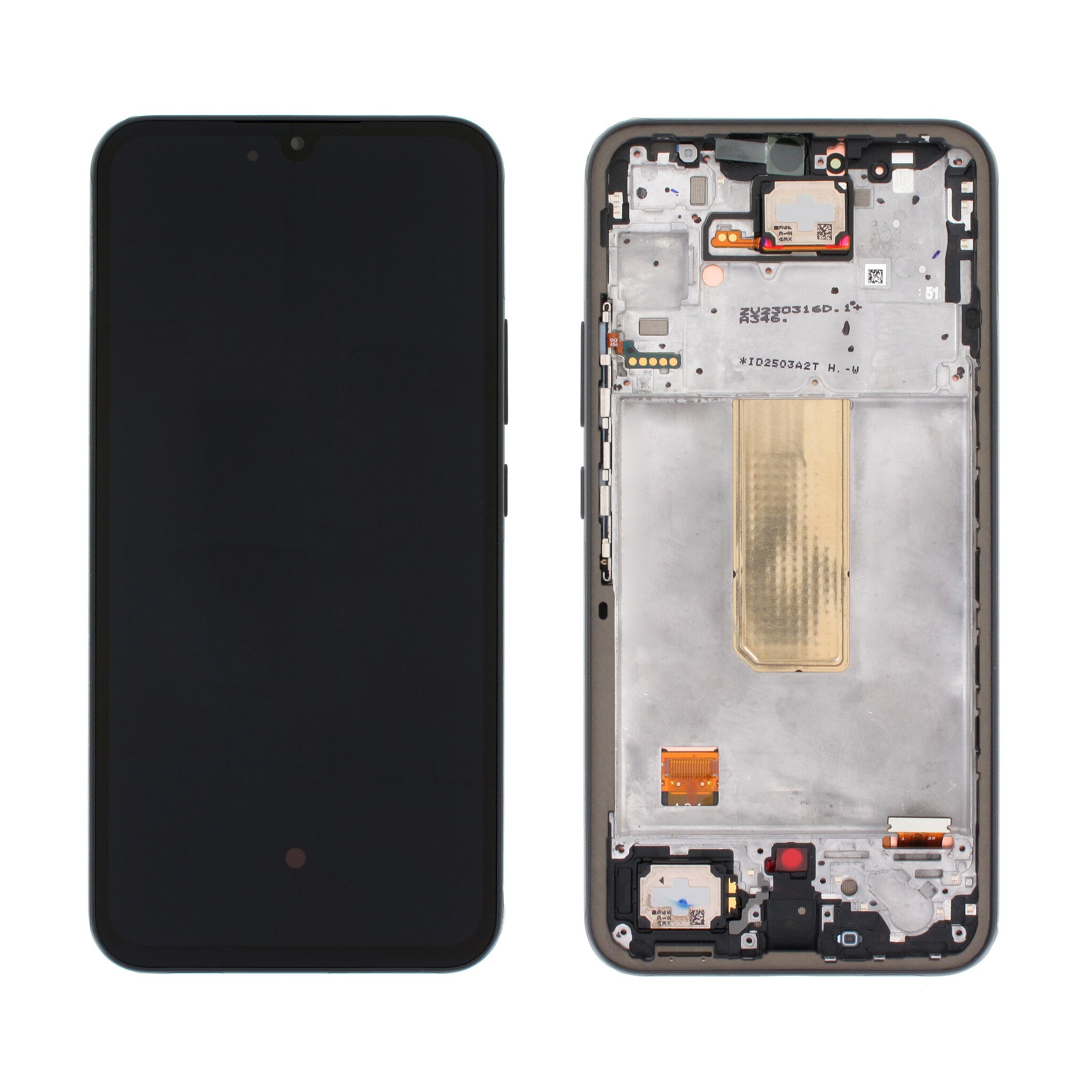 Samsung Galaxy A34 (SM-A346B) Complete LCD with Frame in Bla — GH82-31200A