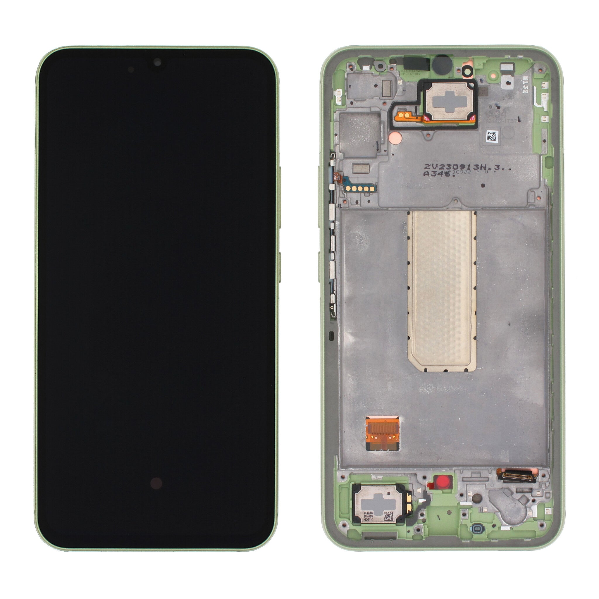 Samsung Galaxy A34 (SM-A346B) Complete LCD with Frame in Gre — GH82-31200C
