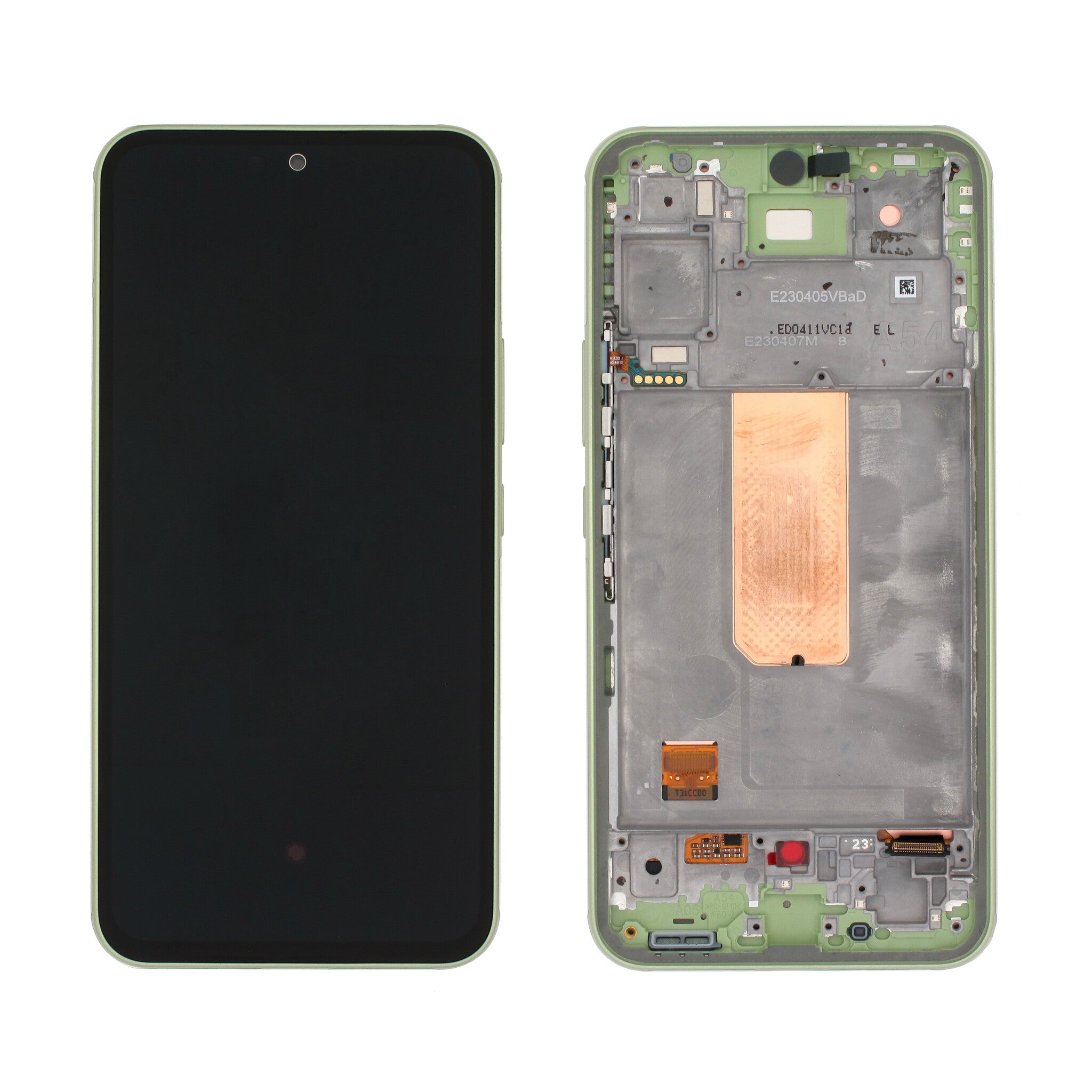 Samsung Galaxy A54 (SM-A546B) Complete LCD with Frame in Gre — GH82-31231C