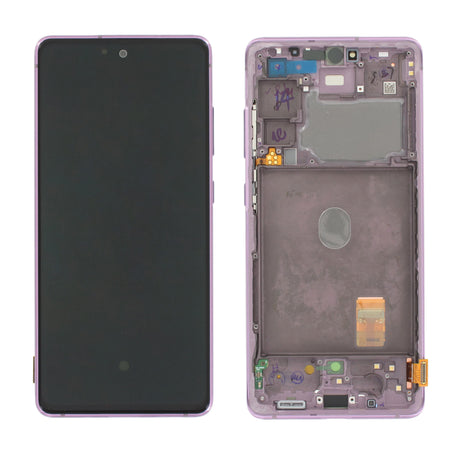Samsung Galaxy S20 FE 5G (SM-G781F) Complete LCD with Frame in Lavender — Service Pack (SVC) [GH82-31321C]