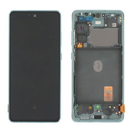 Samsung Galaxy S20 FE 5G (SM-G781F) Complete LCD with Frame in Green — Service Pack (SVC) [GH82-31321D]