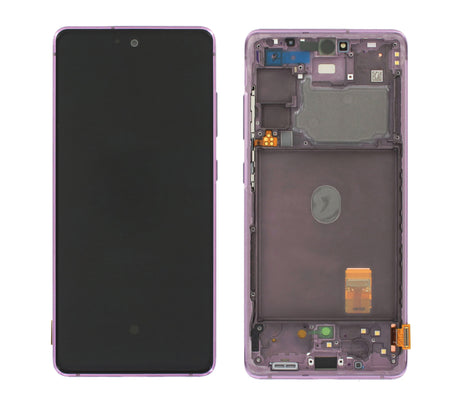 Samsung Galaxy S20 FE 4G (SM-G780F) Complete LCD with Frame in Lavender — Service Pack (SVC) [GH82-31329C]