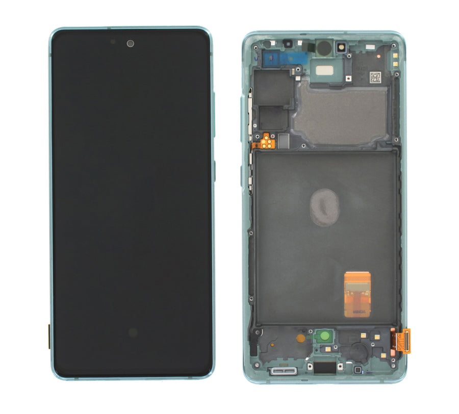 Samsung Galaxy S20 FE 4G (SM-G780F) Complete LCD with Frame in Green — Service Pack (SVC) [GH82-31329D]
