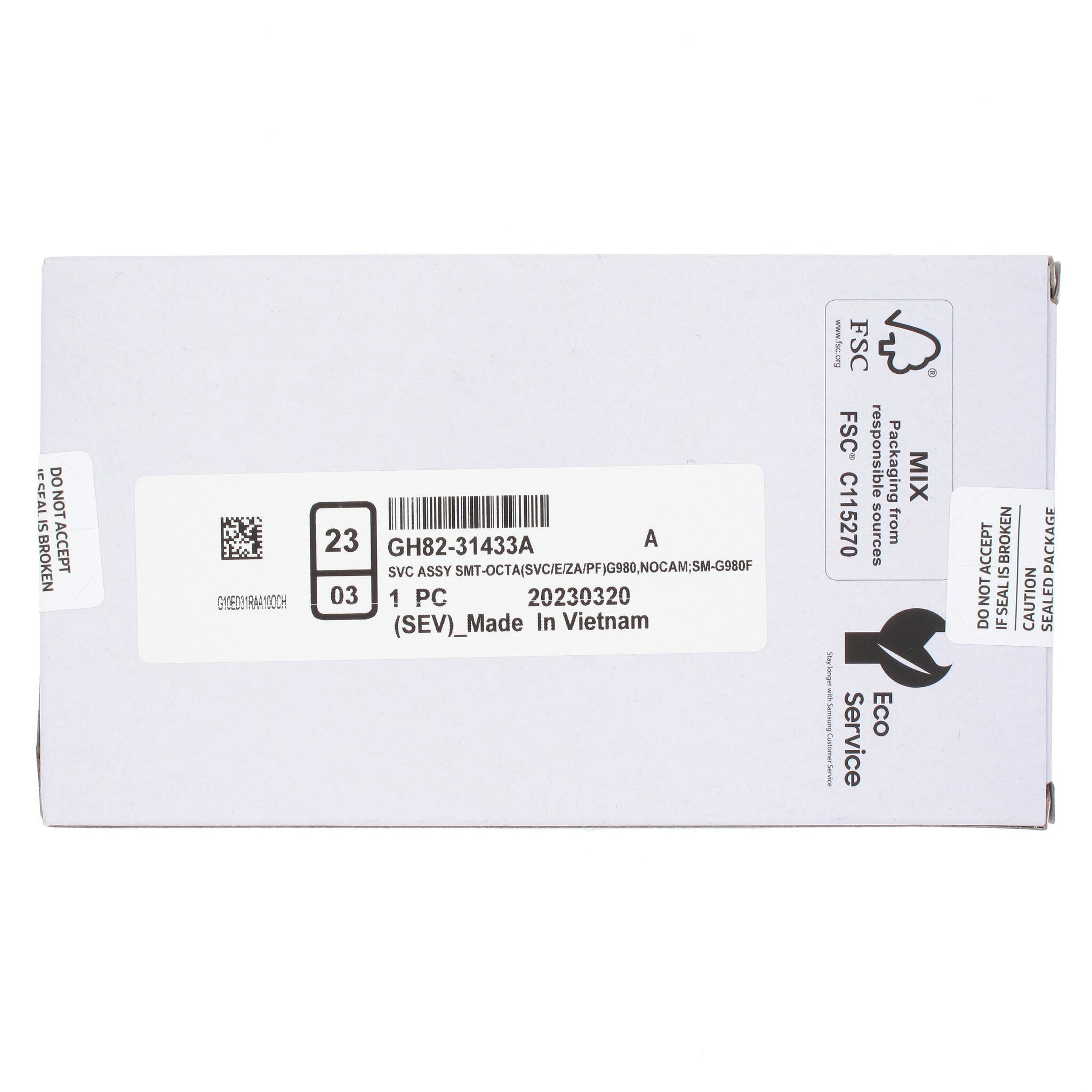 Samsung Galaxy S20 (SM-G981B) Complete LCD with Fr angle 2