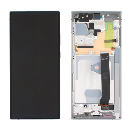 Samsung Galaxy NOTE 20 ULTRA 5G (SM-N986B) Complete LCD with Frame in White — Service Pack (SVC) [GH82-31453C]