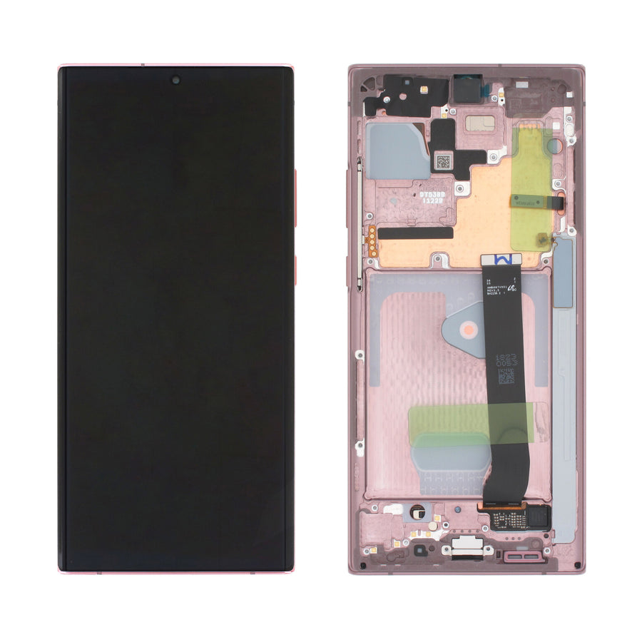 Samsung Galaxy NOTE 20 ULTRA 5G (SM-N986B) Complete LCD with Frame in Bronze — Service Pack (SVC) [GH82-31459D]