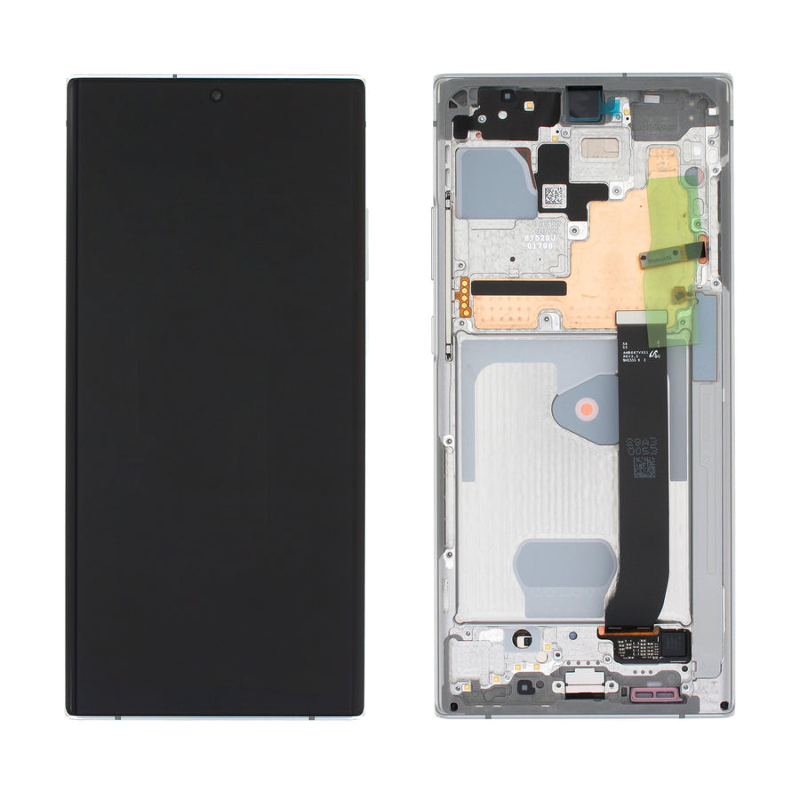 Samsung Galaxy NOTE 20 ULTRA 4G (SM-N985B) Complete LCD with Frame in White — Service Pack (SVC) [GH82-31461C]