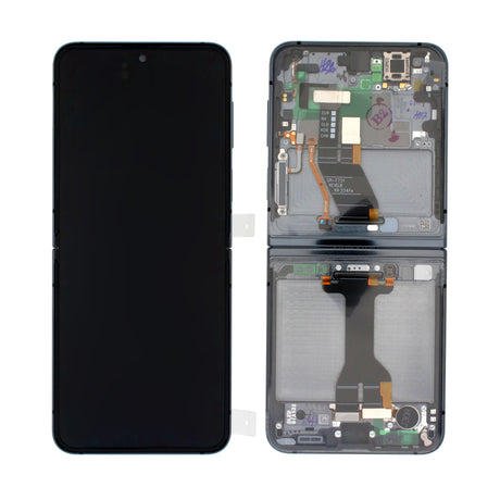 Samsung Galaxy FLIP 5 MAIN (SM-F731) Complete LCD with Frame in Black — Service Pack (SVC) [GH82-31828A]