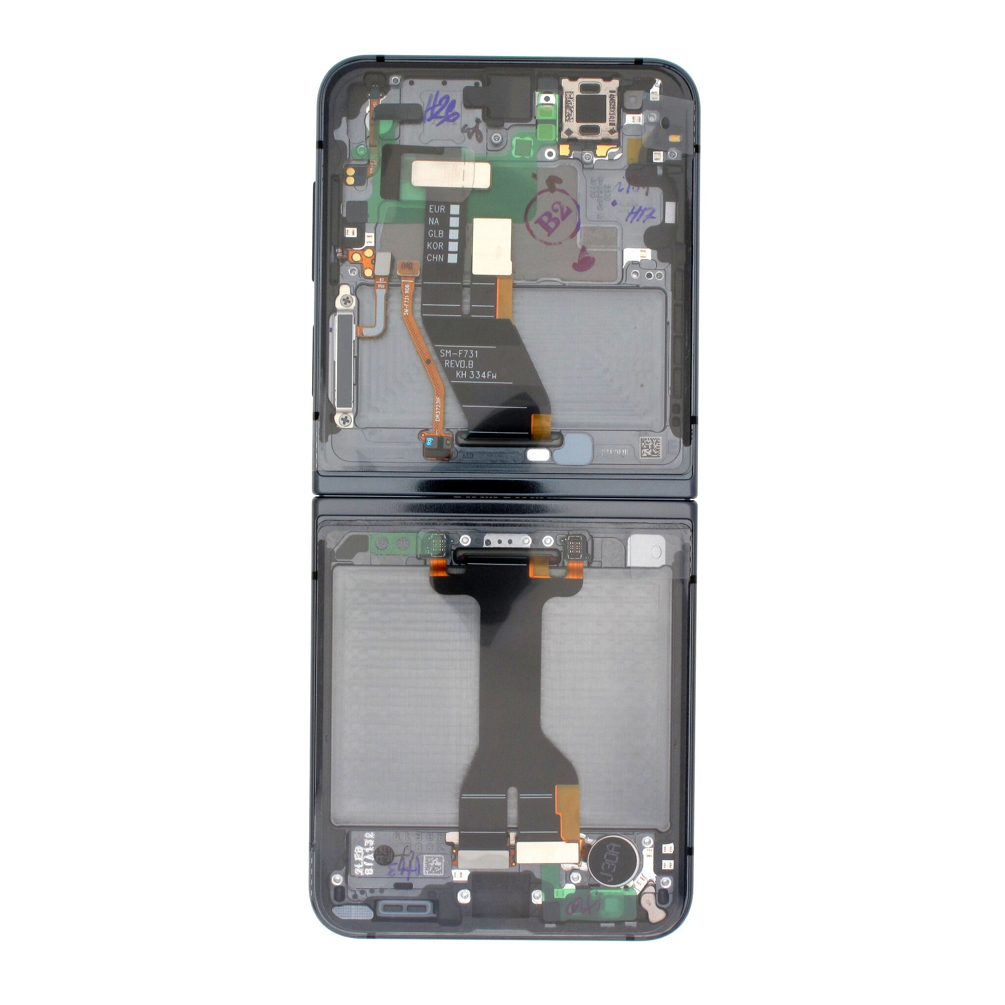 Samsung Galaxy FLIP 5 MAIN (SM-F731) Complete LCD with Frame - GH82-31828A