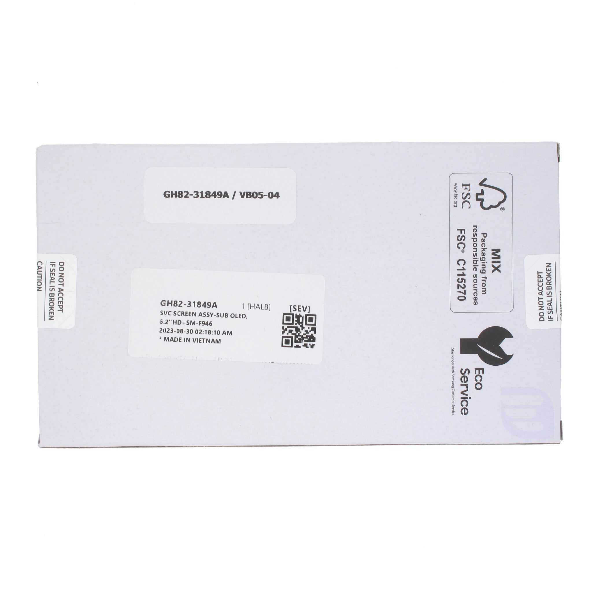 Samsung Galaxy FOLD 5 OUTER (SM-F946) Complete LCD with Fram