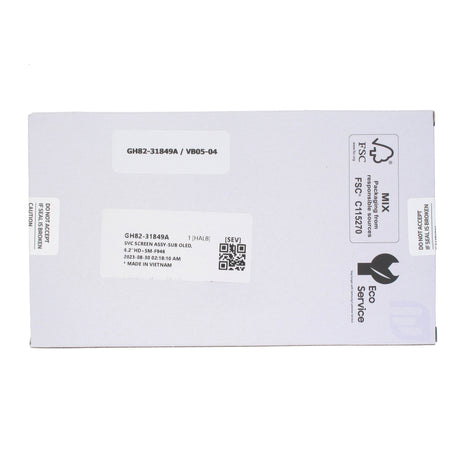 Samsung Galaxy FOLD 5 OUTER (SM-F946) Complete LCD with Frame in Black — Service Pack (SVC) [GH82-31849A]