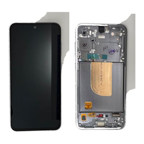 Samsung Galaxy S23 FE (SM-S711B) Complete LCD with Frame in Black — Service Pack (SVC) [GH82-32854A-SVC]