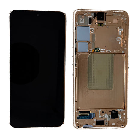 Samsung Galaxy S24 (SM-S921B) Complete LCD with Frame in Orange — Genuine PreAssembled (GPA) [GH82-33289G]